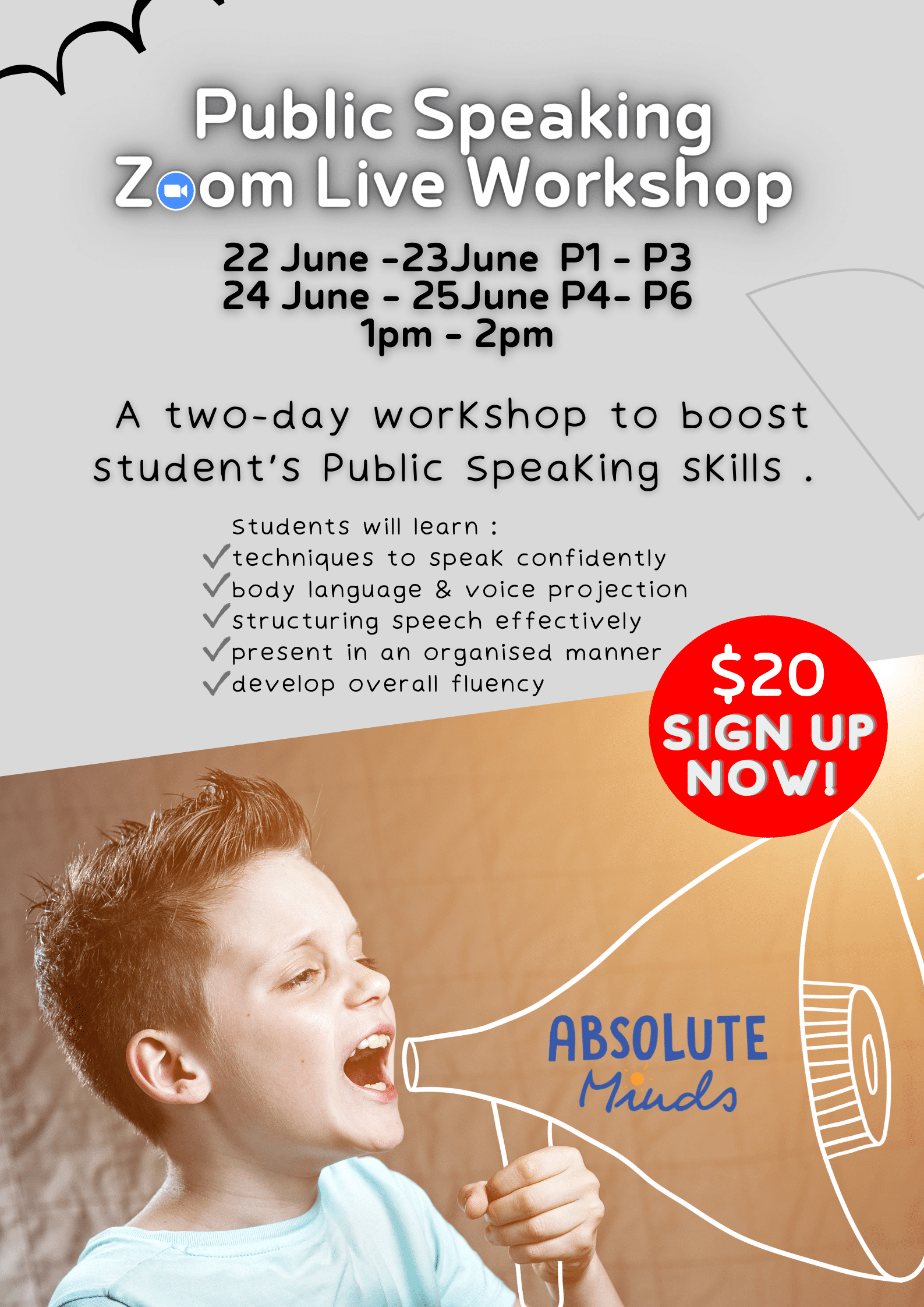 Workshop : Public Speaking