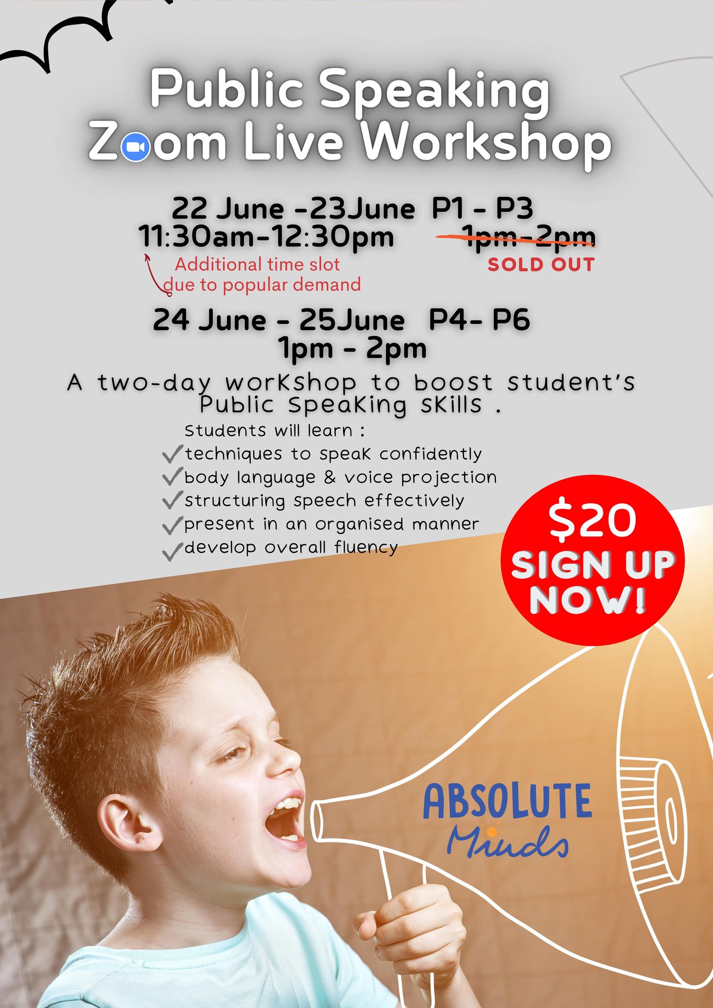 Workshop : Public Speaking
