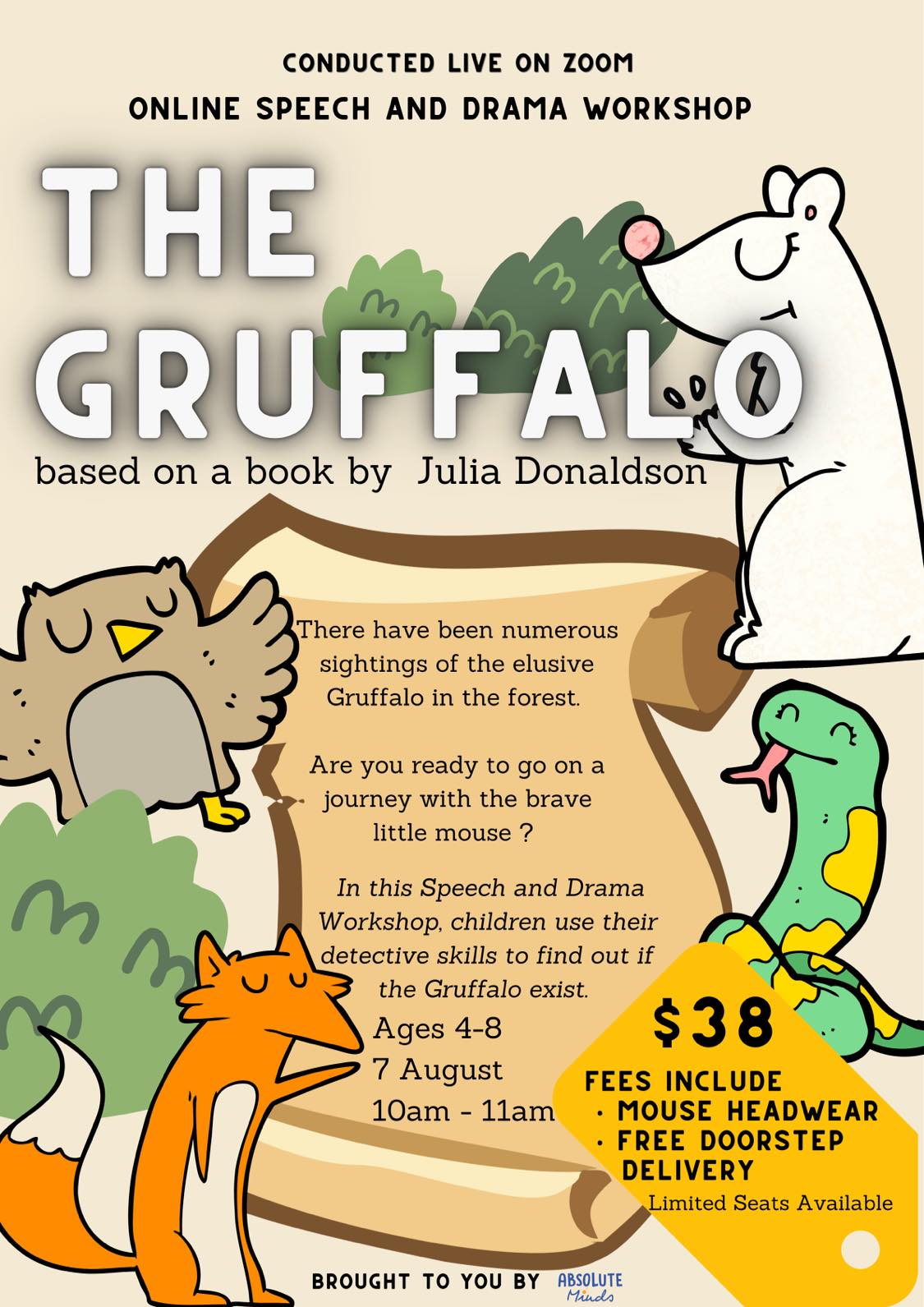 The speech and drama Gruffalo workshop