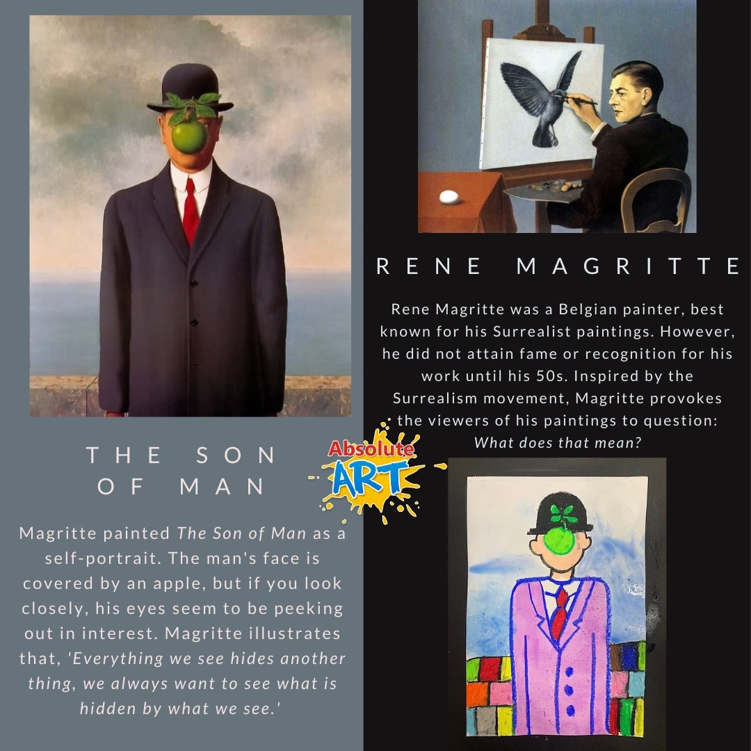 Rene Magritte art - The Son of Man