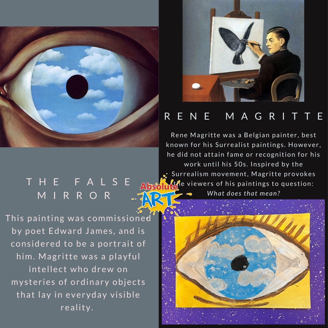 Rene Magritte art - he false mirror