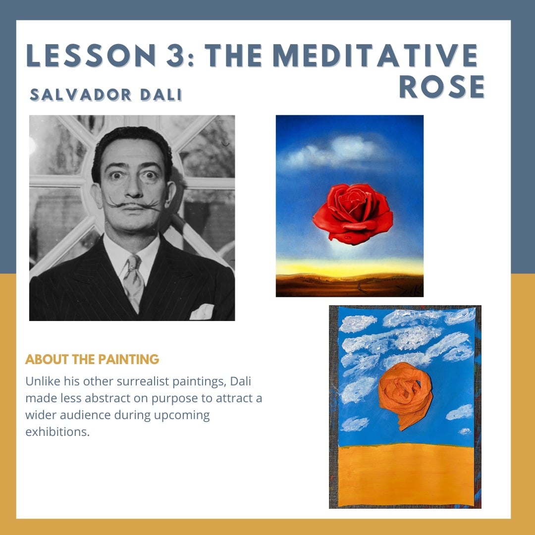 Salvador Dali 3 mediative Rose
