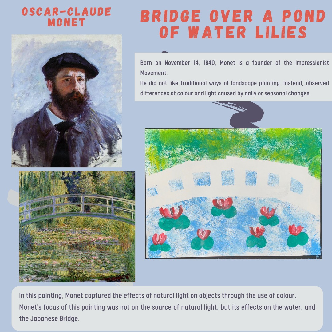 Oscar-Claude Monet Art children Course theme 1